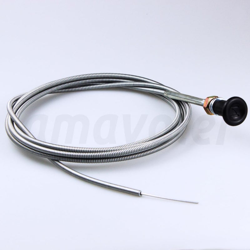 amavoler Carburetor Push Pull Choke Control Cable 96" Aftermarket Replacement Parts Compatible for Go Kart 60122 290835 Lawn Tractor Mower Bike Universal. - Image 4